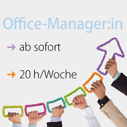 Stelleninserat Office-ManagerIn quadratisch